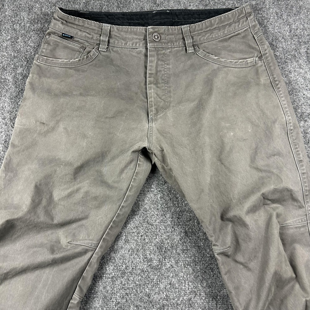 Kuhl Rydr Pants Mens 34x30 Gray Relaxed Fit Straight Leg Outdoor Workwear Casual - Picture 2 of 10